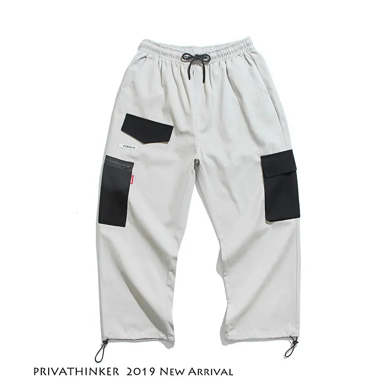 Privathinker мужские брюки-карго с цветными блоками 2019 уличные брюки в стиле хип-хоп