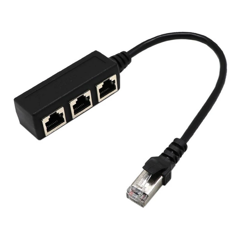 Новое поступление разветвитель для сетей Ethernet с 1 на 3 разъемами стандартный
