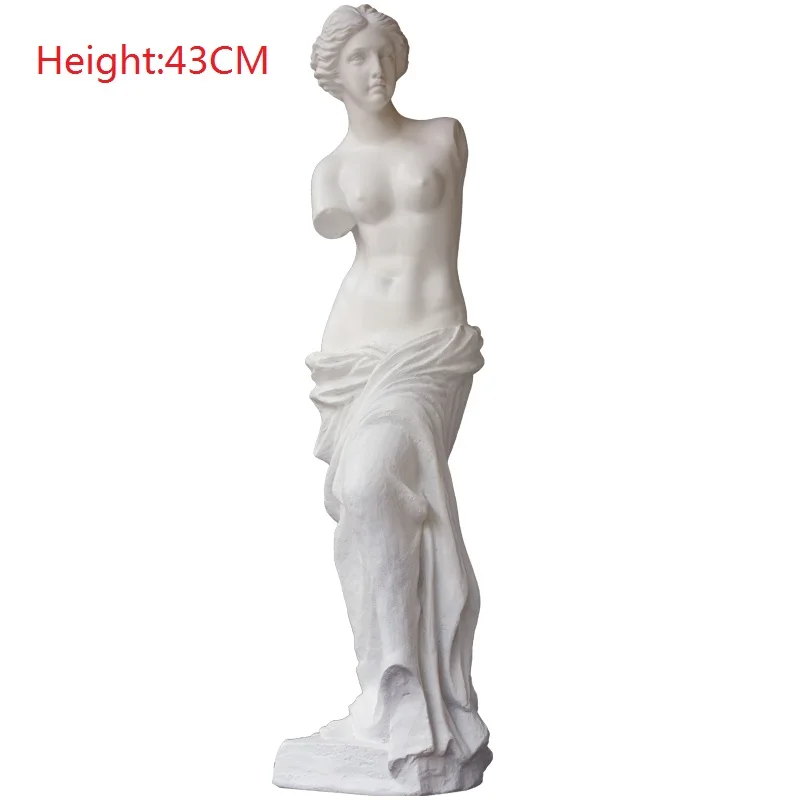 

Creative Resin Venus Goddess Full-Length Portrait Statue Roman Mythology Art Sculpture Home Decorations 43cm R915