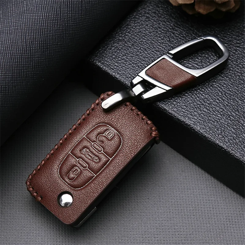 Leather Car Smart Key Chain Shell Cover Case For Peugeot 206 307 308 207 407 208 2008 508 406 3008 2&amp3 Buttons | Автомобили и