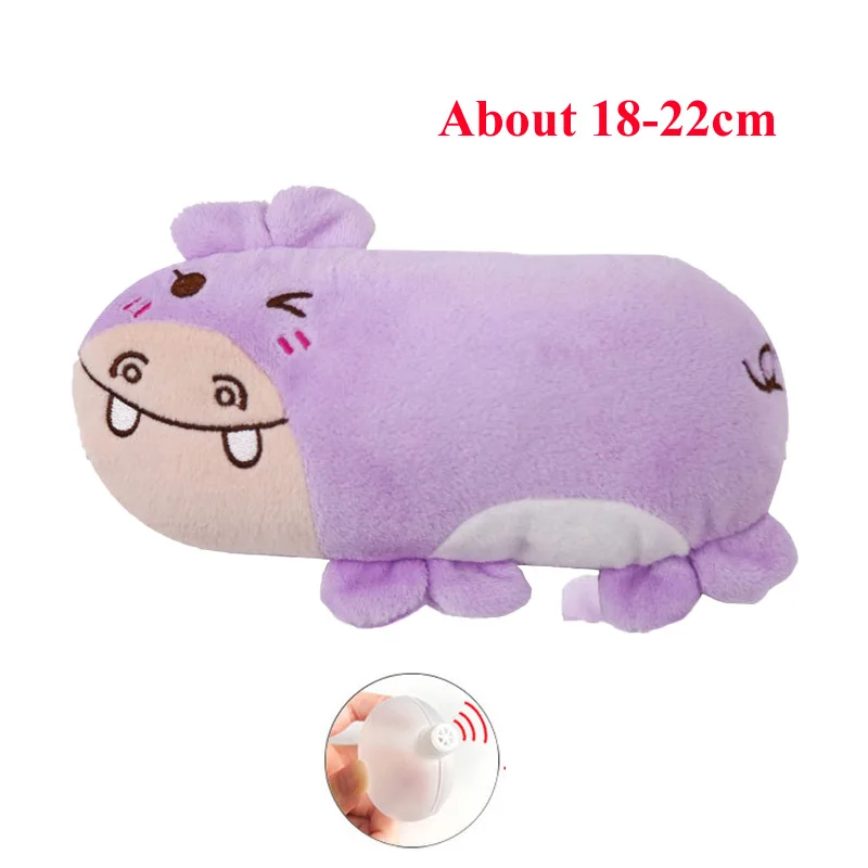 Purple Horse Pawstrip плюшевая собака писклявые игрушки Интерактивная кошачья мята Кот Игрушка милая собачка, звук, игрушка Подушка Мягкий щенок игрушки для собак/кошек petshop - Цвет: Purple Horse