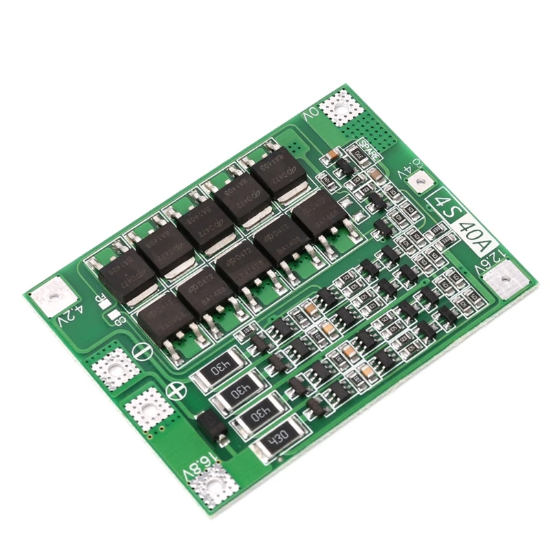 4S 40A 18650 Защитная плата зарядного устройства литий ионной батареи PCB BMS с