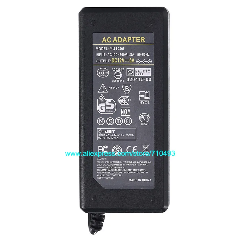 Высокое качество AC DC 12V 8A 7A 6A 5A 4A 3A 1A адаптер питания 96W 84W 72W 60W 48W 36W 12W с IC чипом |