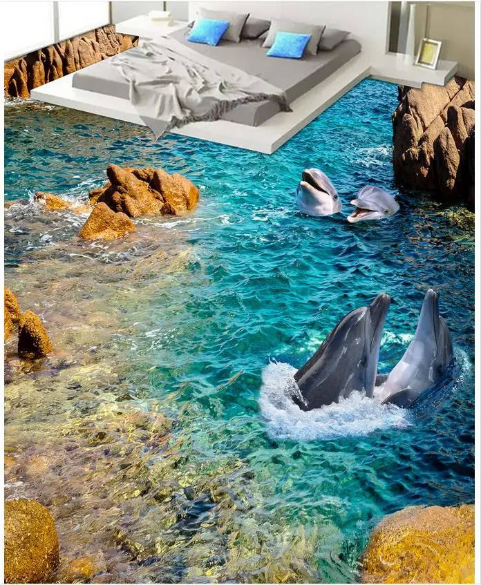 Поливинилхлоридовый пол Стикеры настенные росписи Современные