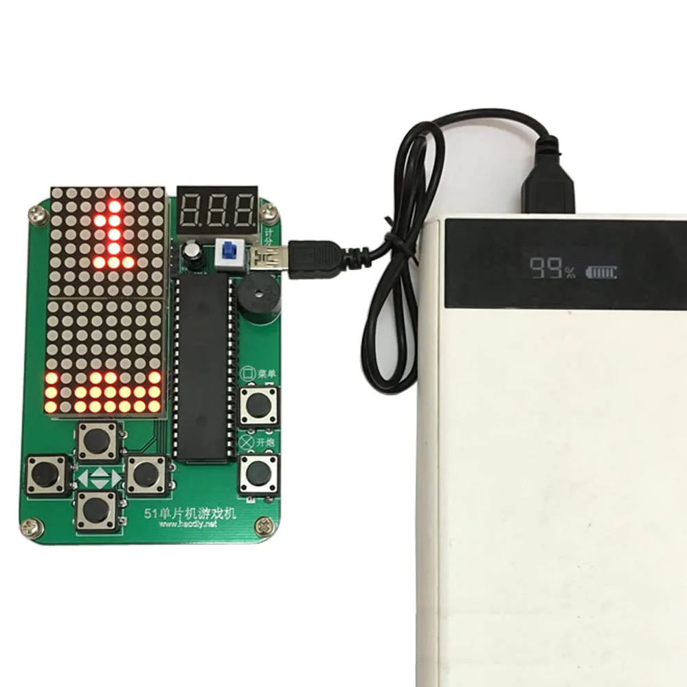 CNIKESIN DIY наборы 51 СКМ чип Ручной игровой автомат Diy Электронный комплект В DC 5