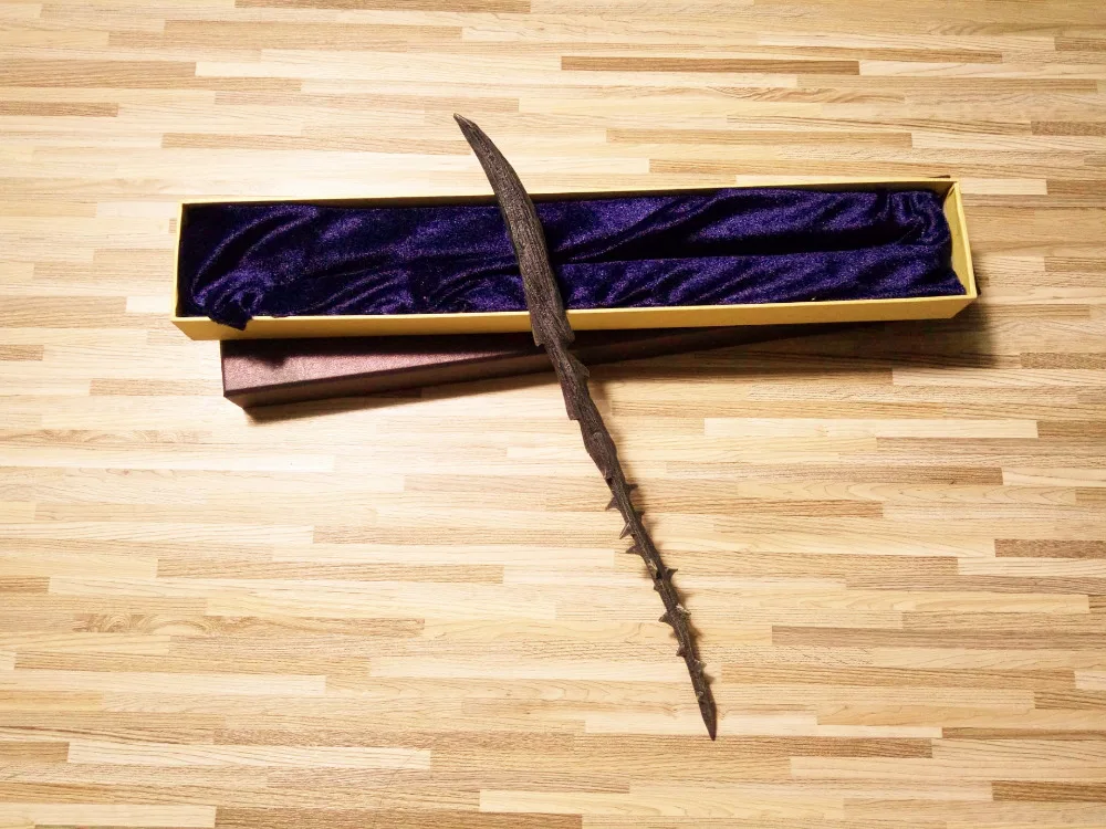 Новейшая версия волшебная палочка счастливого Поттера черная шип несветящаяся