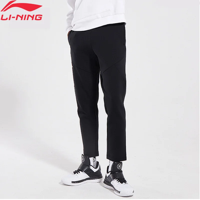 Мужские баскетбольные штаны Li-Ning BAD FIVE 66% хлопок 34% полиэстер прямые спортивные с