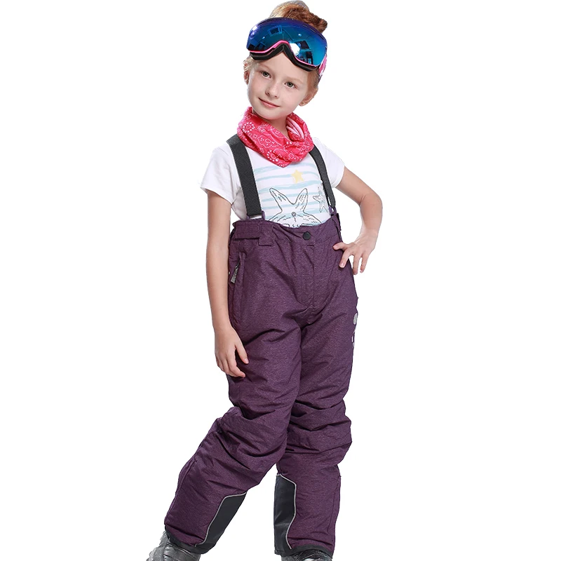 Phibee/комбинезоны для девочек лыжные штаны теплые водонепроницаемые