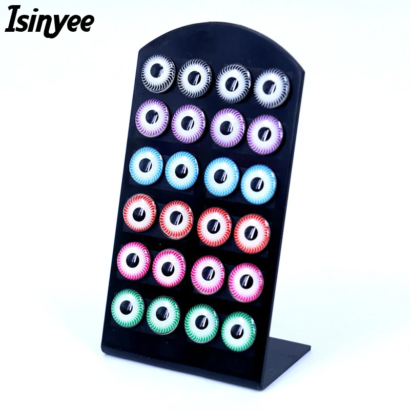 

ISINYEE 12 Pairs Fashion Small Evil Eye Stud Earrings Sets For Kids Girls Best Childrens Day Gift Turkish Blue Ear Jewelry