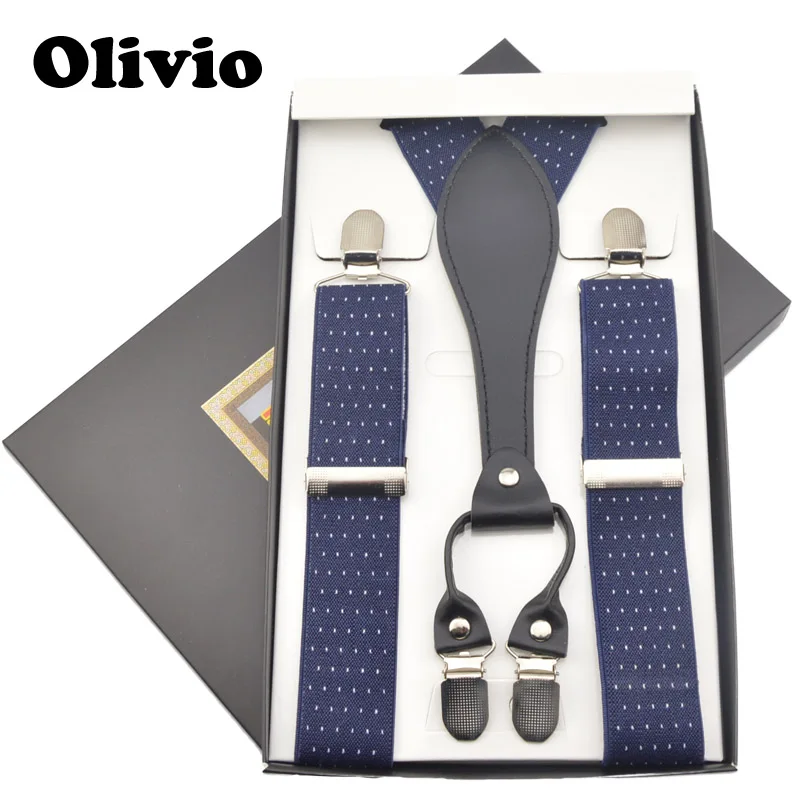 2017 Mens 3.5 cm Width Adjustable Four Clip-on Y-Back Solid Black Elastic Suspenders Braces for Father/Grandfather 110cm | Аксессуары