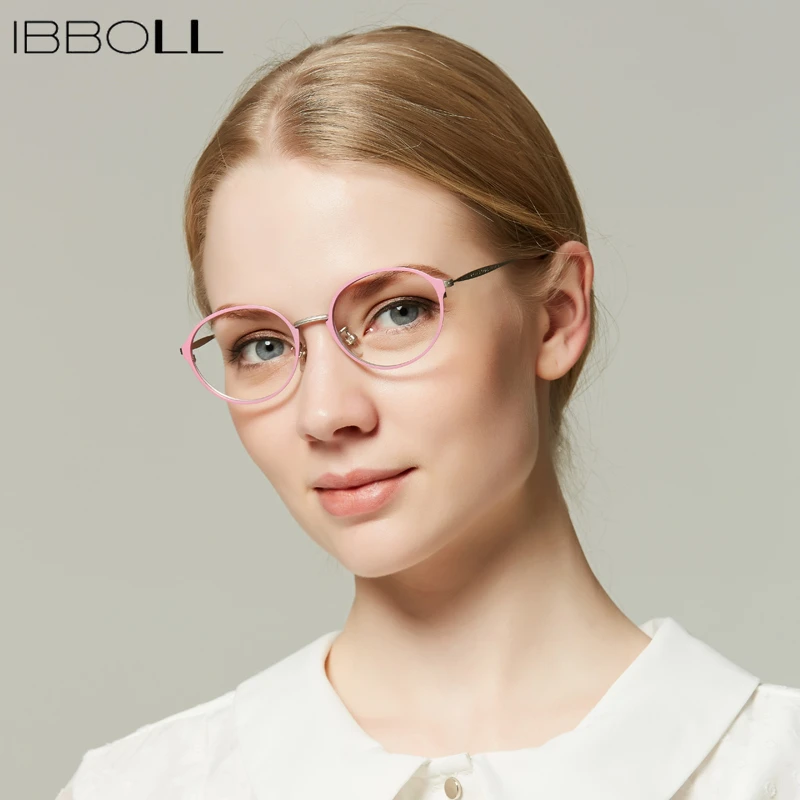 Ibboll винтажные металлические солнцезащитные очки с принтом оправа модная круглая