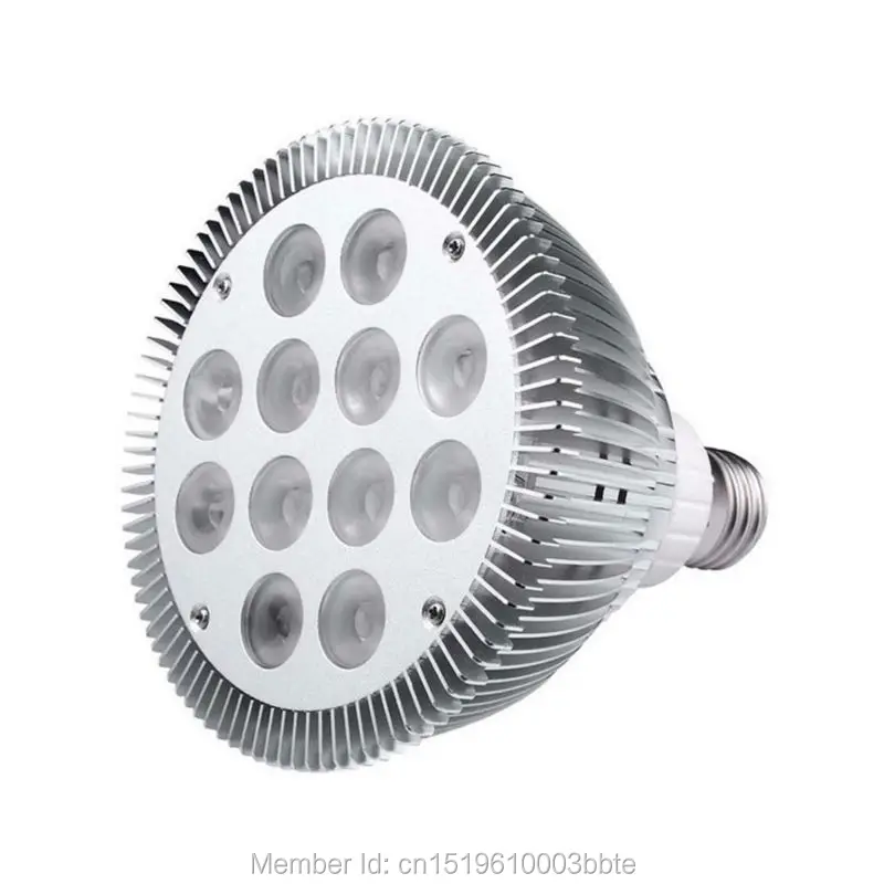 60 шт. 3 года гарантии CE RoHS 100 110LM/W 12W Par38 Светодиодная лампа с регулируемой