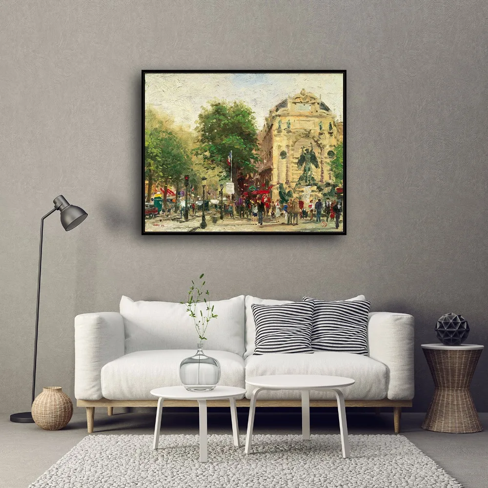 Thomas Kinkade Boardwalk 2 canvas painting Poster HD posters and prints Wall pictures for living room Home decor art photos | Дом и сад