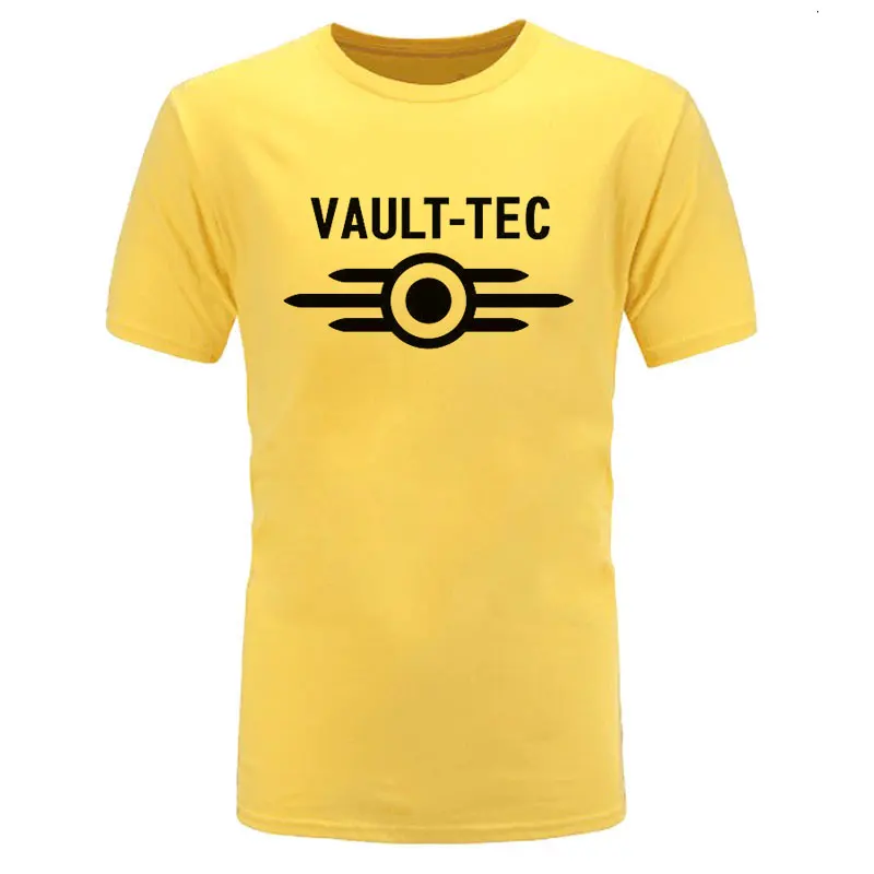 Новые летние футболки с логотипом vedle Tec для игр и видеоигр Fallout 2 3 4, мужские классические повседневные хлопковые футболки homme