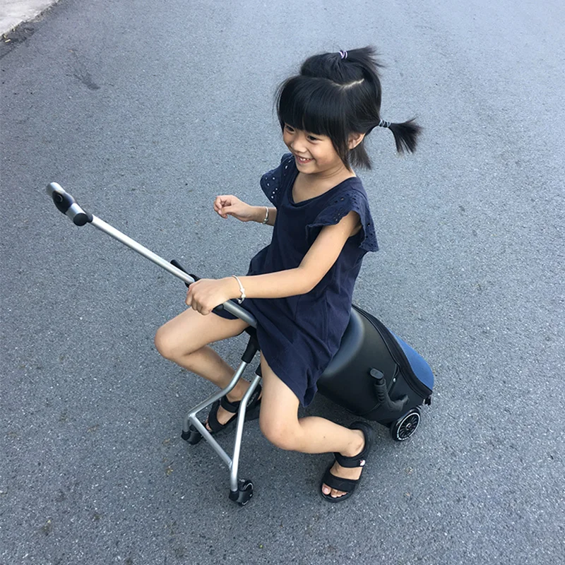 Новый креативный чехол для переноски багажа детей сидя на скутере мужчин и