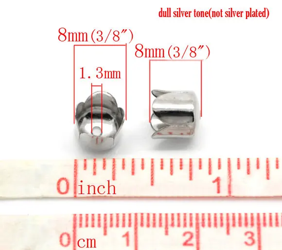 8 сезонов колпачки из бусина серебряного цвета подходят для цепных кисточек мм (3/8