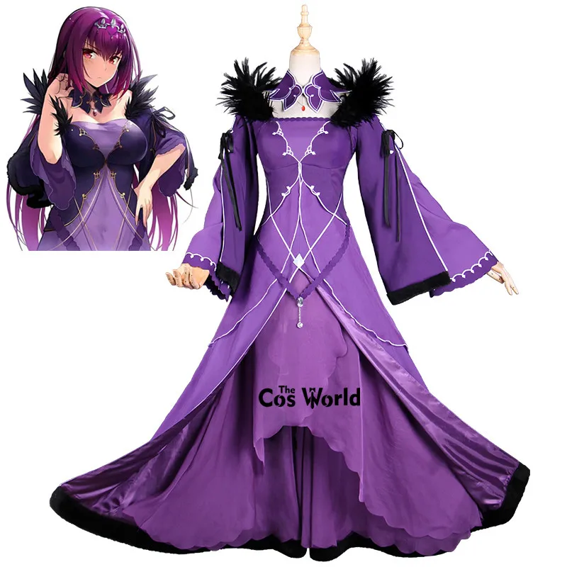 FGO Fate Grand Order Caster Scathach парадное платье униформа наряд аниме костюмы для косплея