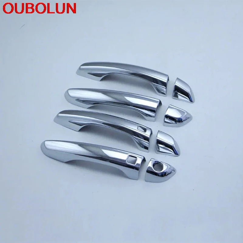Крышка дверной ручки OUBOLUN из АБС пластика для Hyundai Elantra Avante 2016 2017|abs chrome|for hyundai