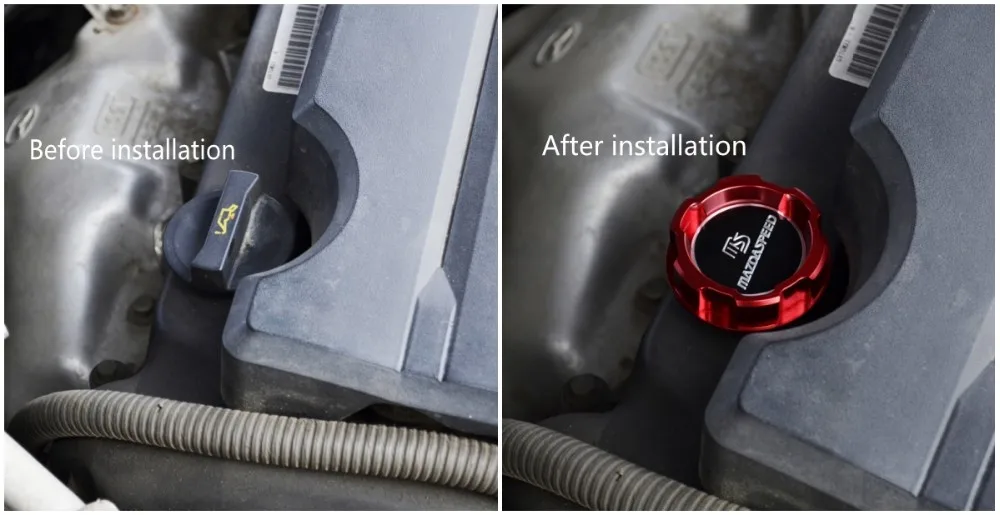 Красный Алюминий моторное масло Кепки для MAZDA MAZDASPEED MAZDA 2, MAZDA 3 Axela Mazda 6 Atenza Mazda 5 новых CX-5 CX-7 MX-5