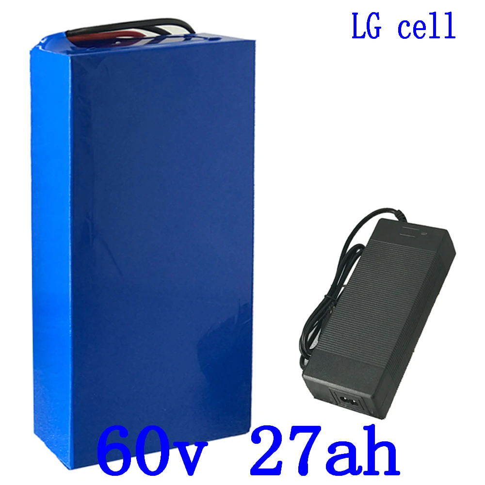 

60V Lithium ion battery pack 60V electric scooter battery 60V 27AH ebike battery use LG cell for 60V 1500W 2000W 2500W motor