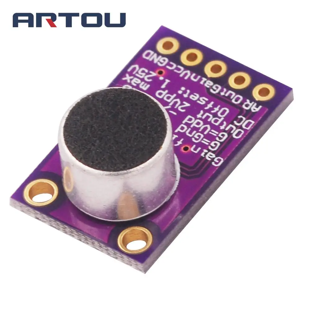 Микрофон MAX9814 плата с автоматическим контролем усиления для Arduino программируемым
