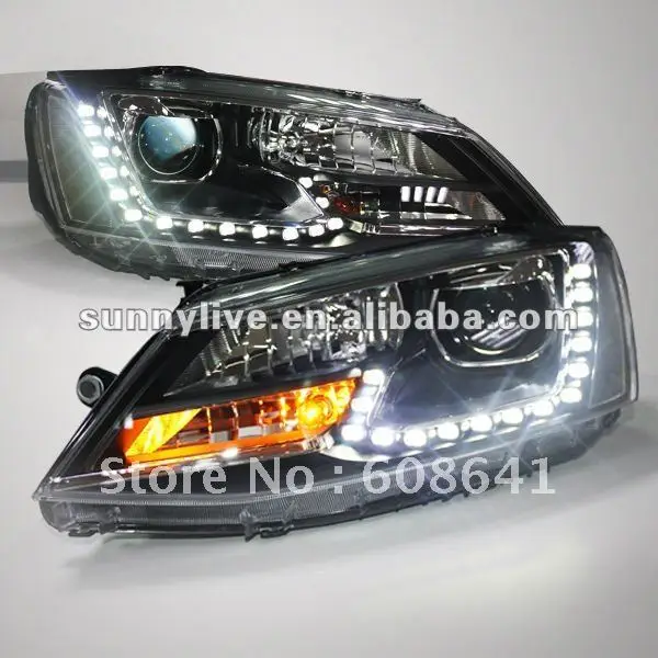 Для VW New Jetta Sagitar светодиодный фар Ангельские глазки 2011 до 12 года|headlight angel eyes|angel