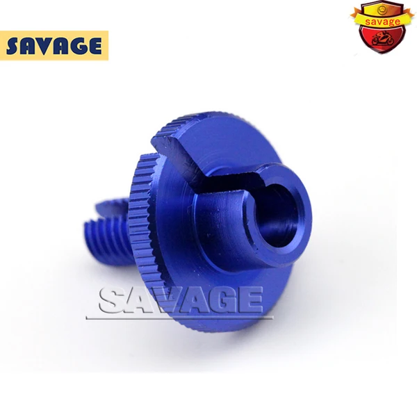 For YAMAHA MT09 Tracer FJ-09 MT07 2014-2015 Motorcycle Accessories CNC Billet Clutch Cable Wire Adjuster M10x1.5 Red/Blue | Автомобили и