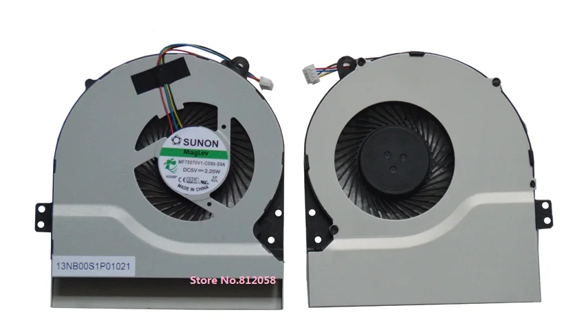 Новый вентилятор охлаждения процессора SSEA 13NB00S1P01021 для ASUS F450C F450L F550C F550L X550V A550 X550C