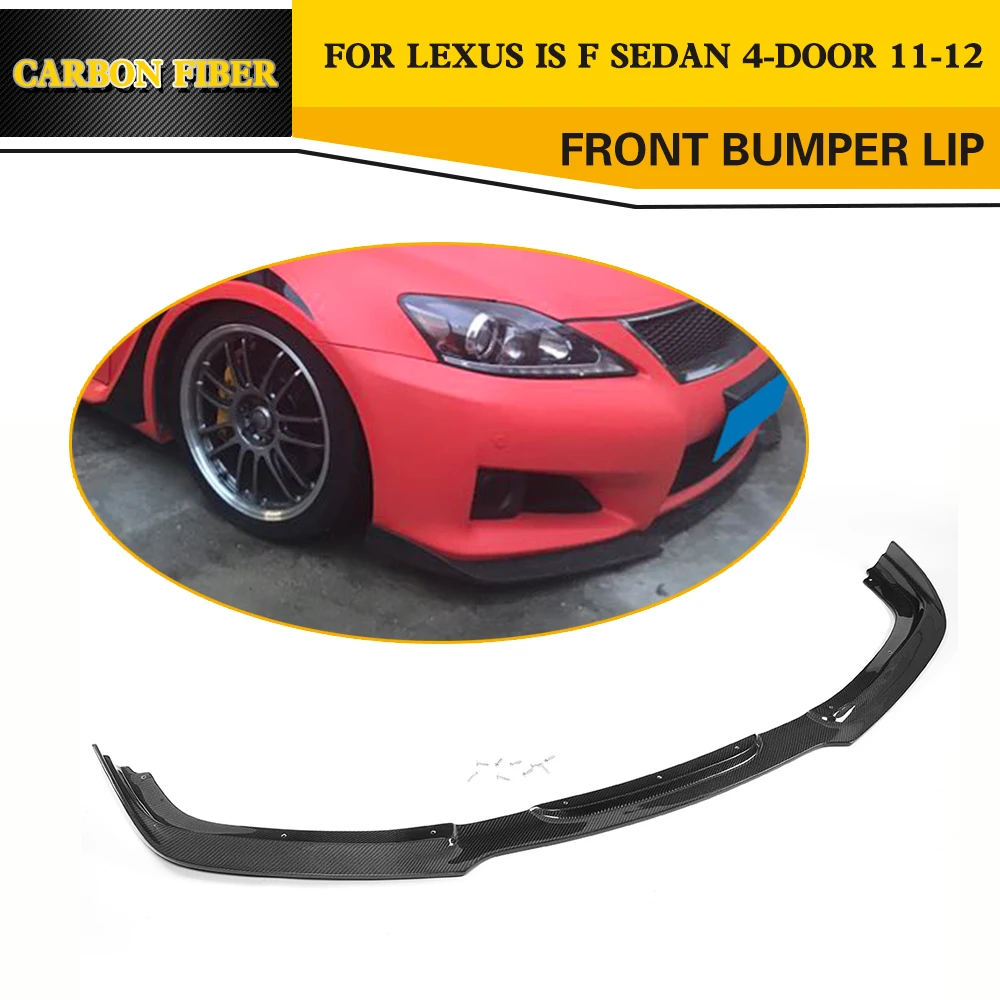 Спойлер для переднего бампера из углеродного волокна Lexus IS F IS250 IS300 Sedan 4 Door Only 2011 2012