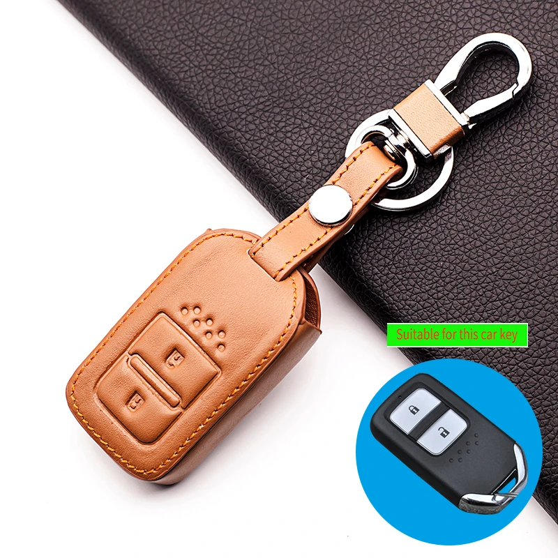 Умный чехол из натуральной кожи с дистанционным управлением для Honda HRV HR V Vezel Jazz