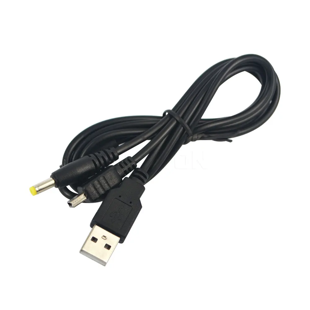 Новейший 2 в 1 USB кабель для передачи данных + зарядный шнур PSP 2000 3000 игровые