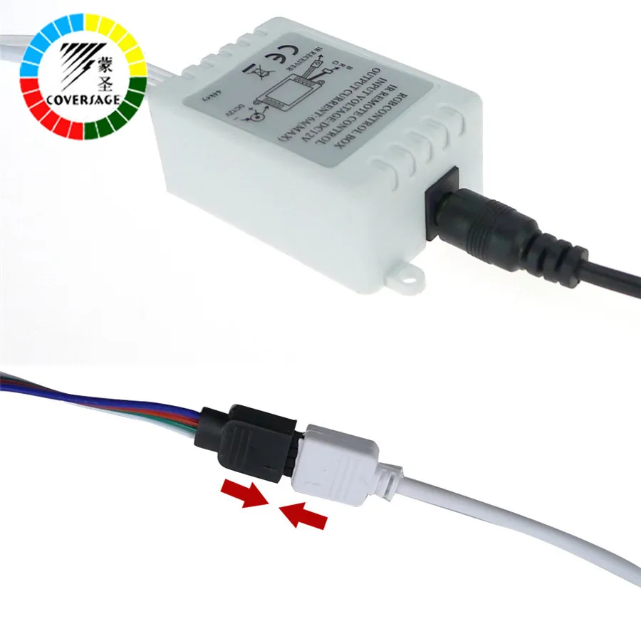 Coversage пульт дистанционного управления RGB 24 клавиши ИК-пульт + подходит для