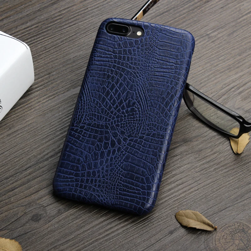 Чехол Keysion для iphone 8 Plus 7 роскошный крокодиловый змеиный принт кожа мягкая задняя