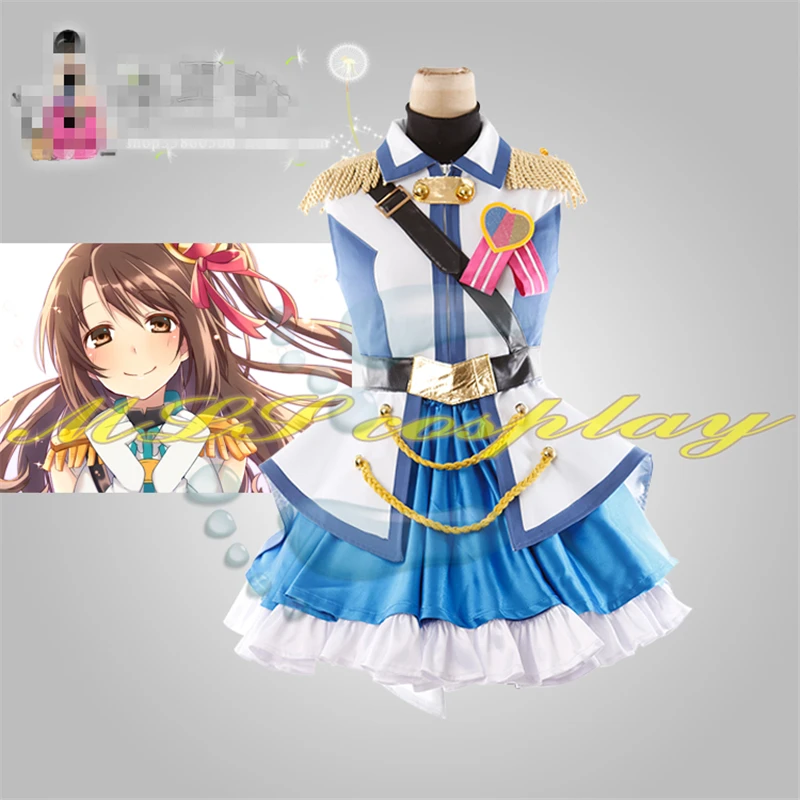 Японское аниме IDOLM@ STER Золушка девушки шимамура Узуки Косплей Костюм на заказ женское платье