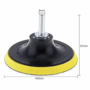 4-дюймовая дисковая наждачная бумага, самоклеящаяся абразивная прокладка, диаметр 8 мм, полировальные абразивные инструменты, электрическая шлифовальная машина, аксессуары