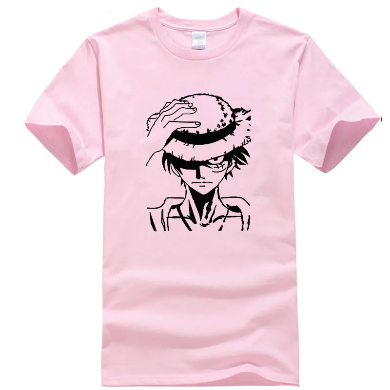 Pink Мужская одежда, одна штука, Забавные футболки, хлопок, высокое качество, футболки с коротким рукавом, хип-хоп стиль, уличная одежда - Цвет: Pink