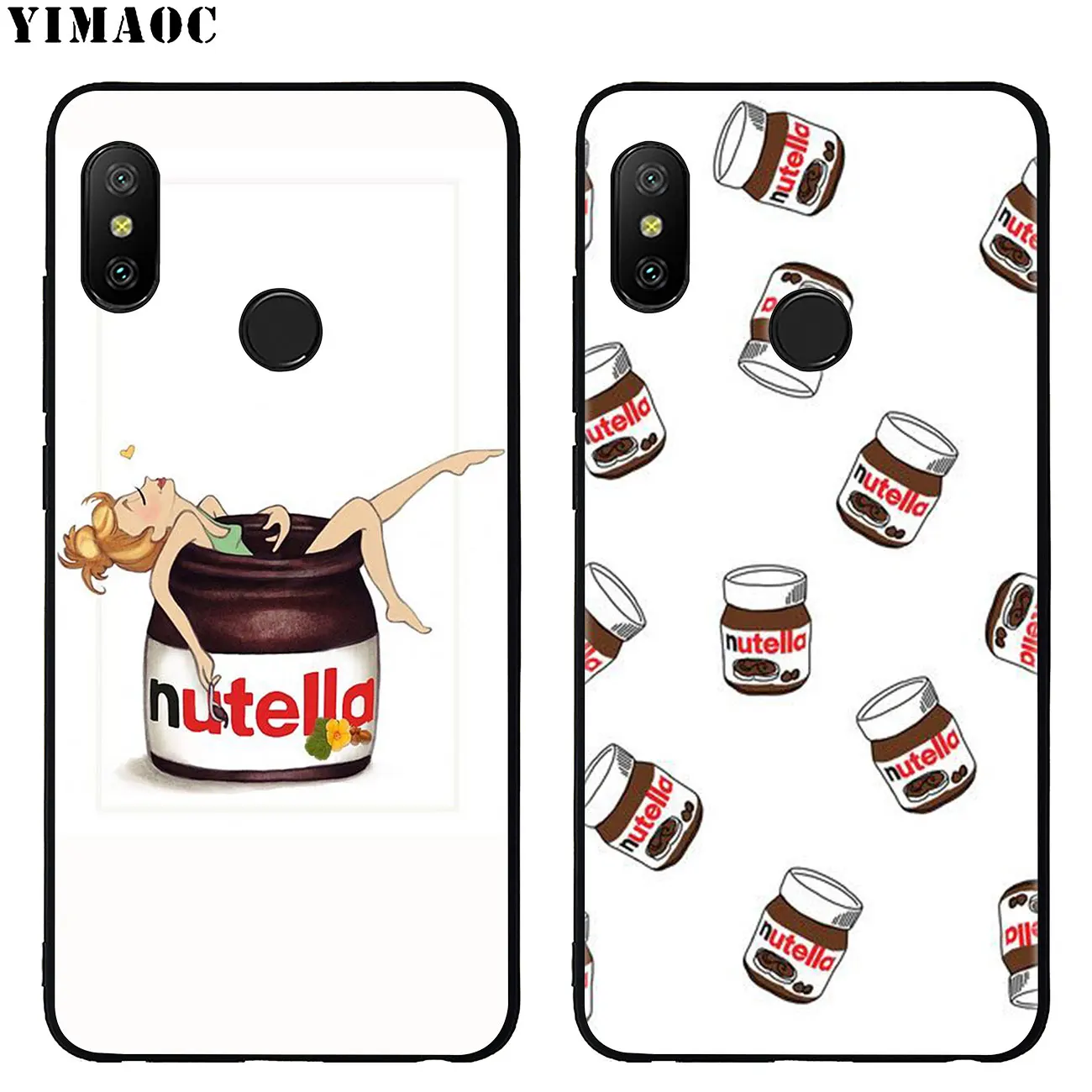 Мягкий силиконовый чехол для Xiaomi Redmi K30 K20 Note 8 8T 7 5 6 Pro Mi Black flower|Бамперы| |
