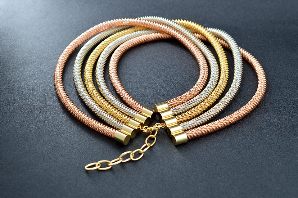 Солнечные ювелирные изделия Горячая Boho Воротник Ювелирные наборы Модное ожерелье браслет набор для женщин многослойные Чокеры для вечерние юбилей