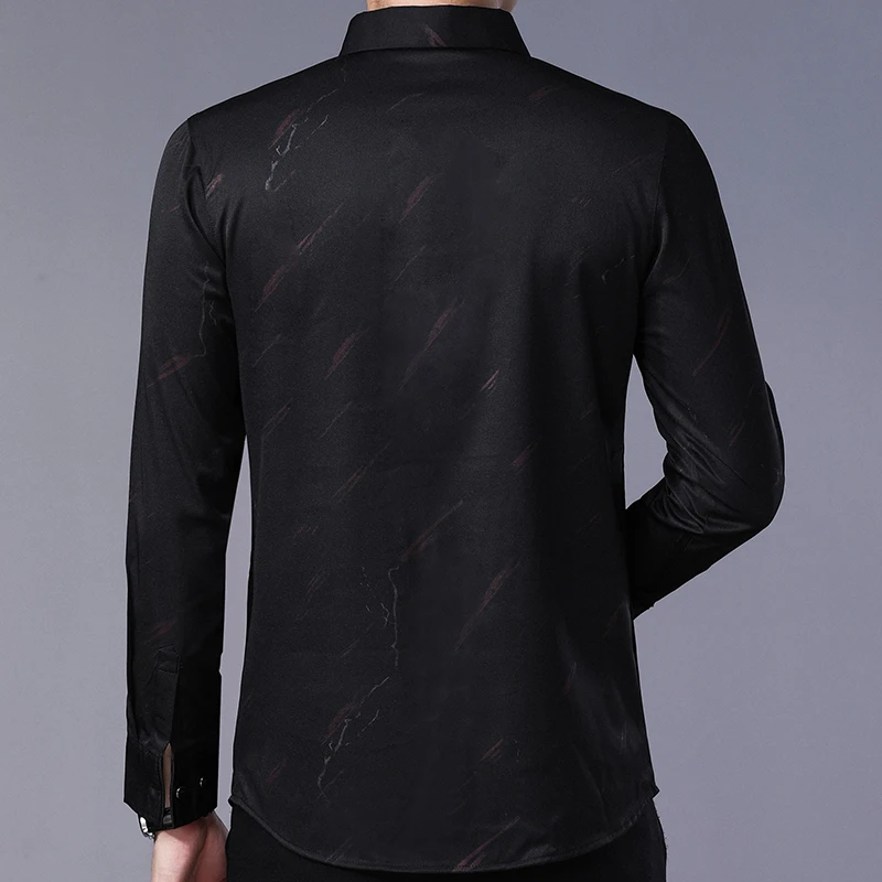 2019 дизайнерские мужские рубашки с длинным рукавом и молнией приталенные Ретро
