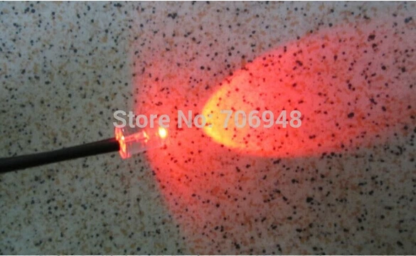 Микс воды ясно 5 мм Предварительно проводной светодиод с 9V батареи клип каждый