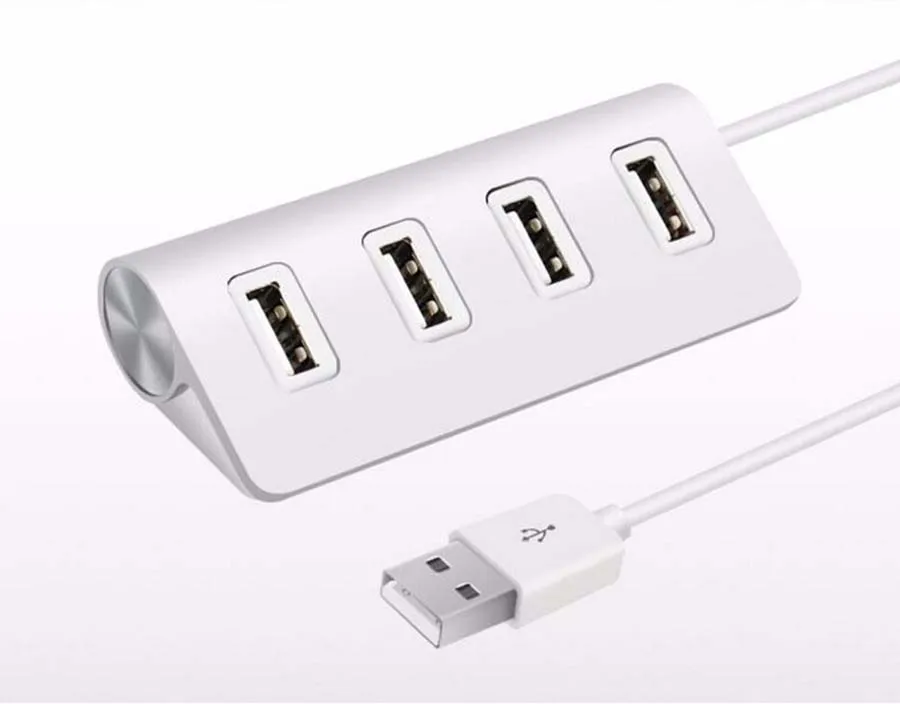 4 порта USB 2,0 концентратор USB порт высокоскоростной Сплав usb-хаб портативный OTG концентратор USB разветвитель для Apple Macbook Air ноутбук ПК планшет