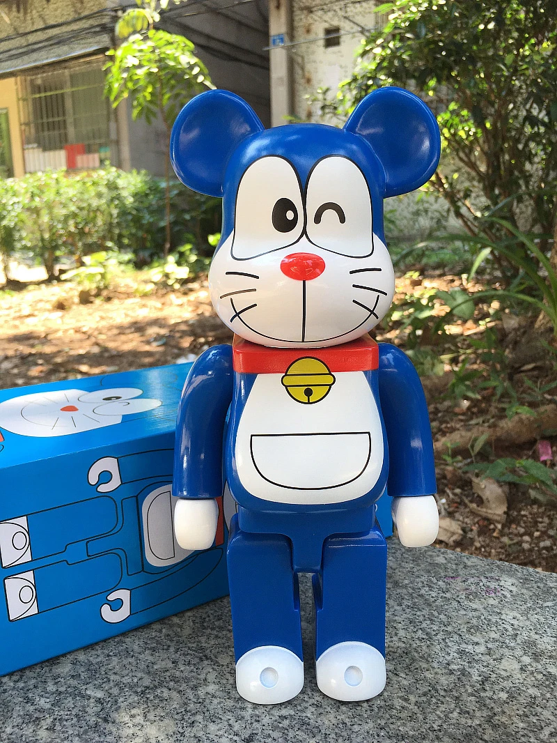 Hot Sell 11inch 400% Bearbrickly Bearsbrick Doraemon Model PVC Action Figure Collectible Toy fashion toy Gifts IN STOCK | Игрушки и