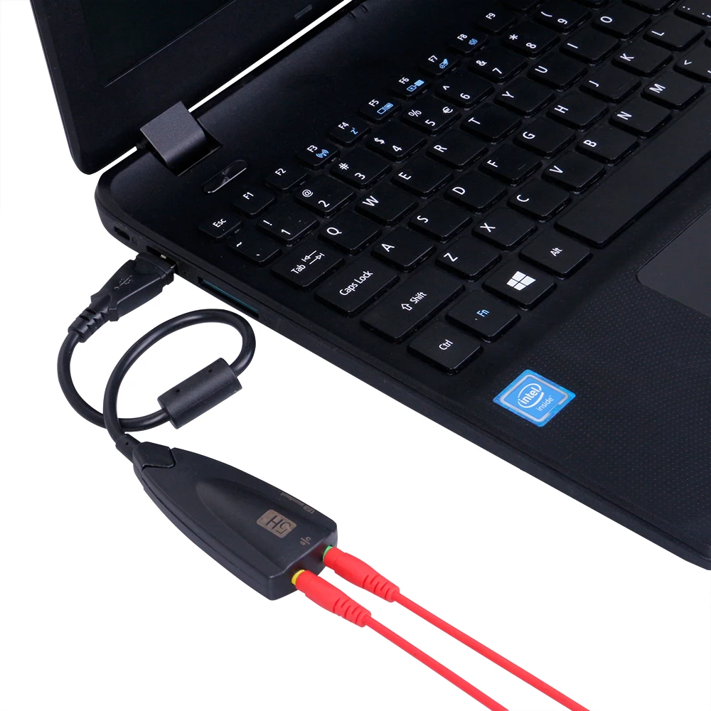 Внешняя звуковая карта 3D Аудио гарнитура микрофон 7 1 каналов USB 2 0 5HV2 адаптер для