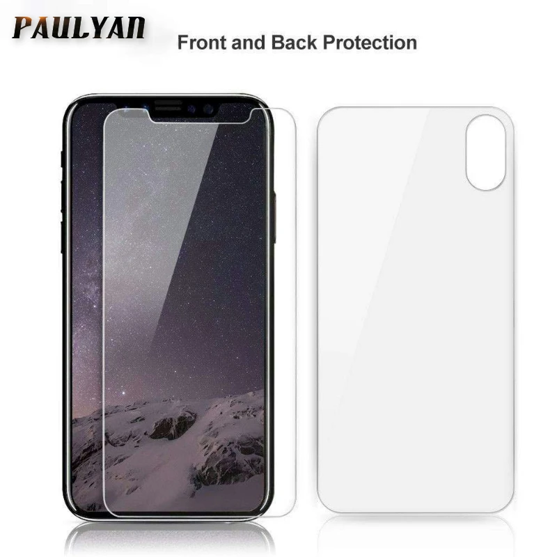 Переднее заднее закаленное стекло для iPhone XS MAX XR X Защита экрана x max xr защитная