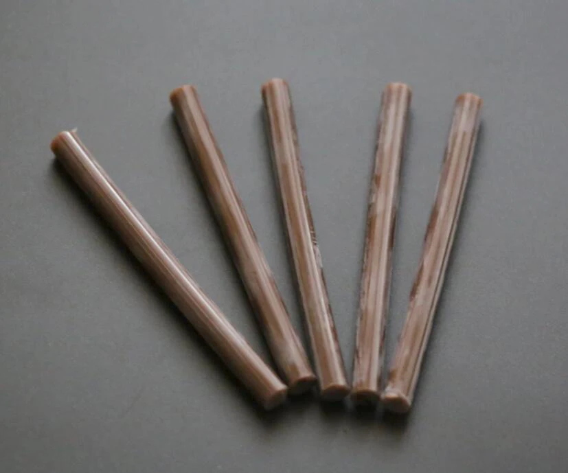 12 кератиновых клеевых палочек коричневого цвета для наращивания волос|glue stick