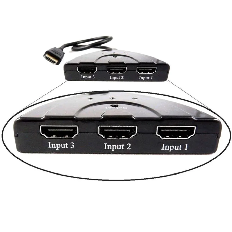 3 порта HDMI переключатель сплиттер кабель 4K * 2K 2160P мульти Коммутатор Концентратор