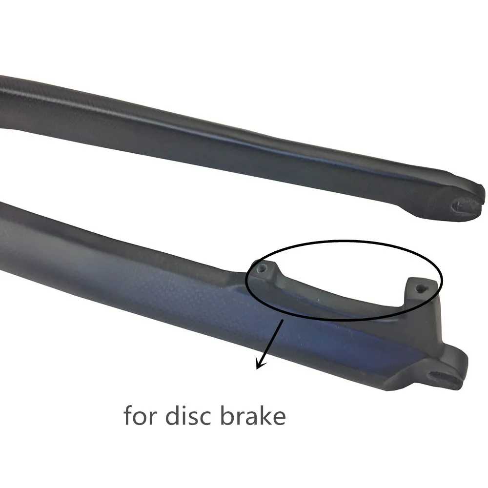 Велосипедные запчасти Вилка для горного велосипеда из углеродного волокна 27,5 / 29 дюймов 3K отделка Bicicletas Жесткая запчасть для велосипеда 1-1 / 8 28,6 мм на.