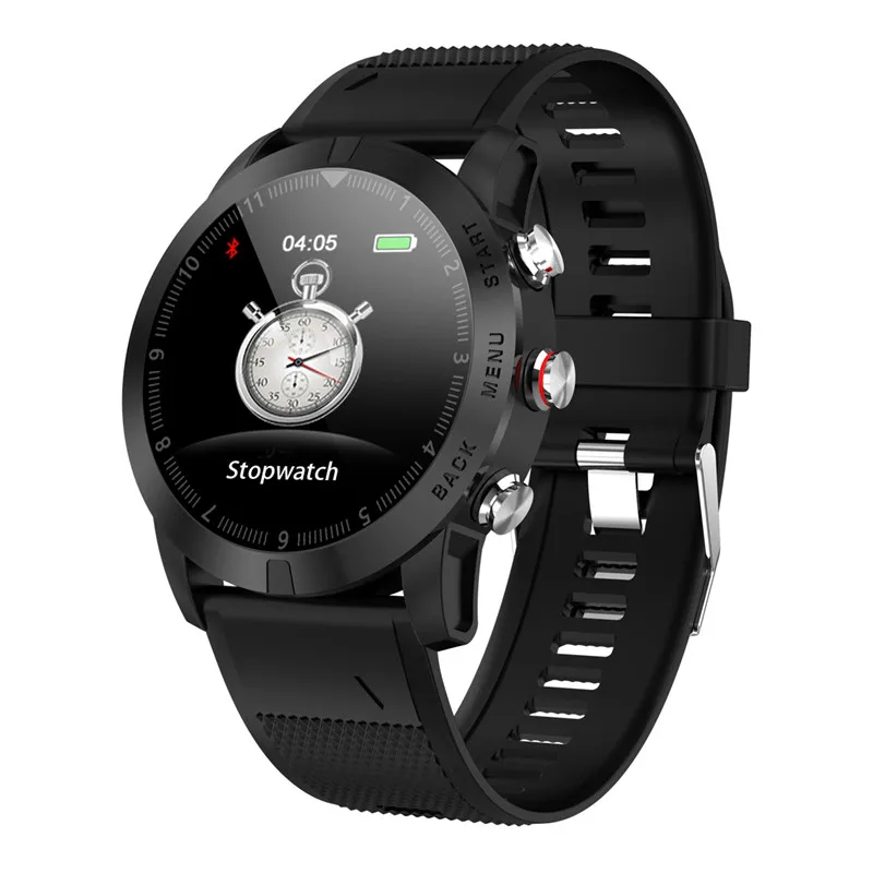 silica black GIAUSA S10 спортивные бизнес Смарт часы для мужчин IP68 Водонепроницаемый Компас пульсометр давление Smartwatch подключение Android iOS - Цвет: silica black