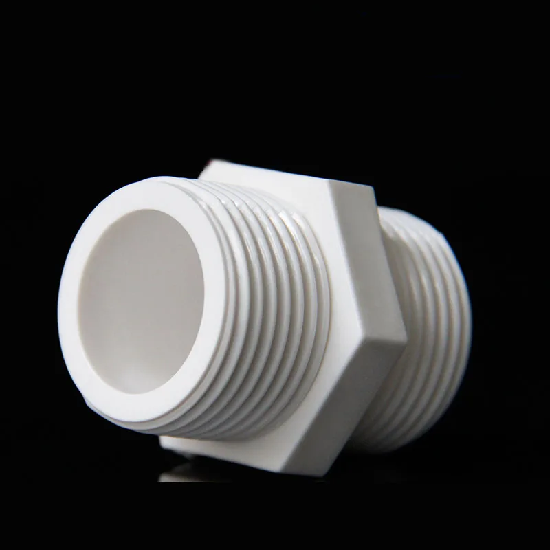 gogo PVC nipple fitting water supply pipe straight screw through double outer thread | Обустройство дома