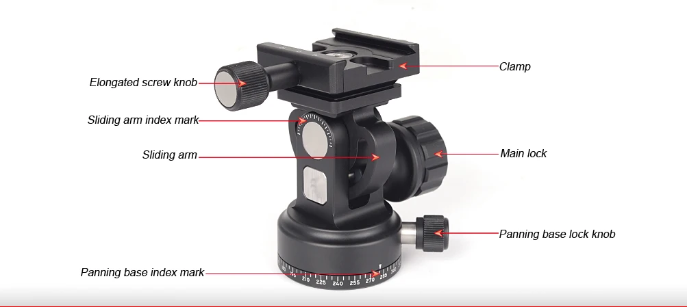 SUNWAYFOTO DT-02D50 монопод головка для DSLR камеры монопод шаровая Головка Профессиональный алюминиевый монопод шаровая Головка монопод